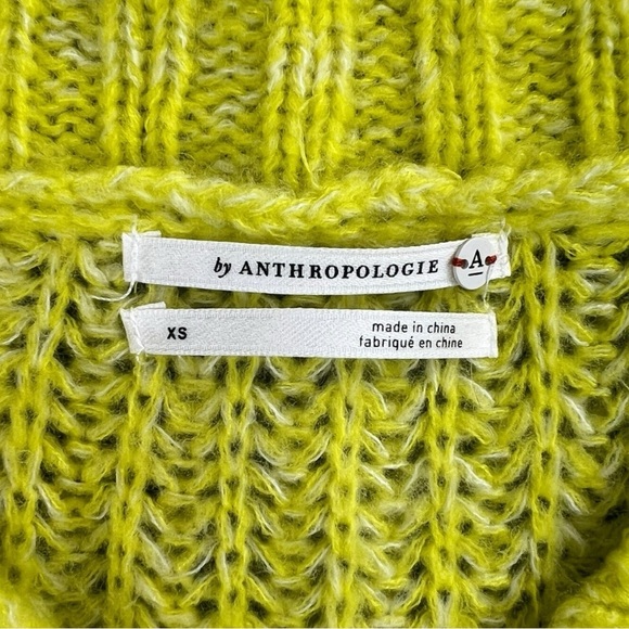 Anthropologie Honore Chunky Knit Shawl Collar Wool Relaxed Sweater In Size XS - Picture 7 of 9